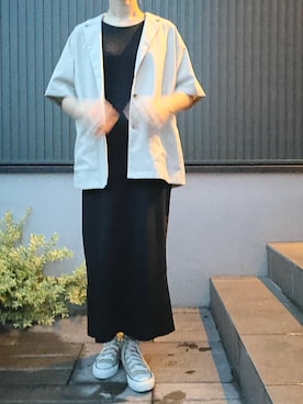 「CANAL JEAN（キャナルジーン）のアイテム（ワンピース）」を使った、y___thOak4さん（レディース・160cm）の夏コーディネート
