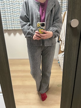 「GLOBAL WORK（グローバルワーク）のアイテム（セットアップ）」を使った、maaaanokoさん（レディース・160cm）の秋コーディネート