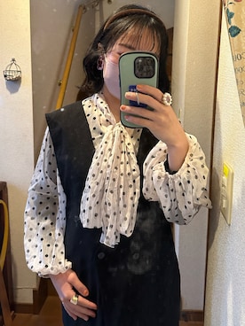 「Heather（ヘザー）のアイテム（ベスト）」を使った、🌷🌷🌷さん（レディース・152cm）の春コーディネート