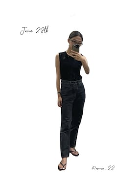 「SHEL’TTER（シェルター）のアイテム」を使った、mieさん（レディース・160cm）の夏コーディネート