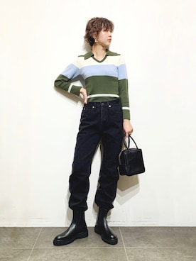 「URBAN RESEARCH（アーバンリサーチ）のアイテム（ボストンバッグ）」を使った、おしみさん（レディース・159cm）の秋コーディネート