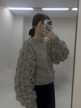 「アイテム（ヘアゴム）」を使った、mocaさん（レディース・160cm）の冬コーディネート