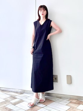 「KBF+」｜「アイテム（ワンピース/ドレス）」を使った、mocaさん（レディース・160cm）の夏コーディネート