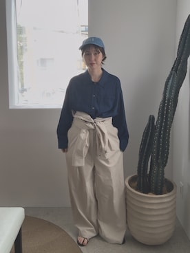 「アイテム（オールインワン・サロペット）」を使った、mocaさん（レディース・160cm・20代）の夏コーディネート