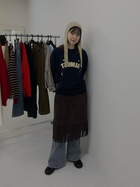 「URBAN RESEARCH（アーバンリサーチ）のTeya　Almost Sweat（スウェット）」を使った、mocaさん（レディース・160cm）の秋コーディネート