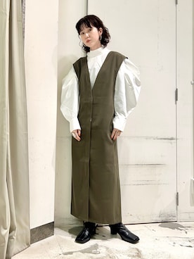 「秋色コーデ」｜「アイテム（ワンピース/ドレス）」を使った、mocaさん（レディース・160cm）の秋コーディネート