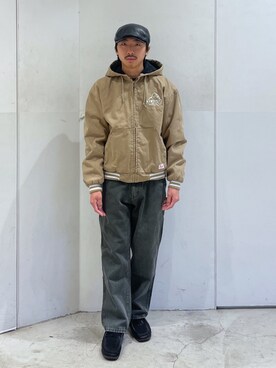 「XLARGE（エクストララージ）のアイテム（ブルゾン）」を使った、下山　大成さん（メンズ・168cm）の冬コーディネート