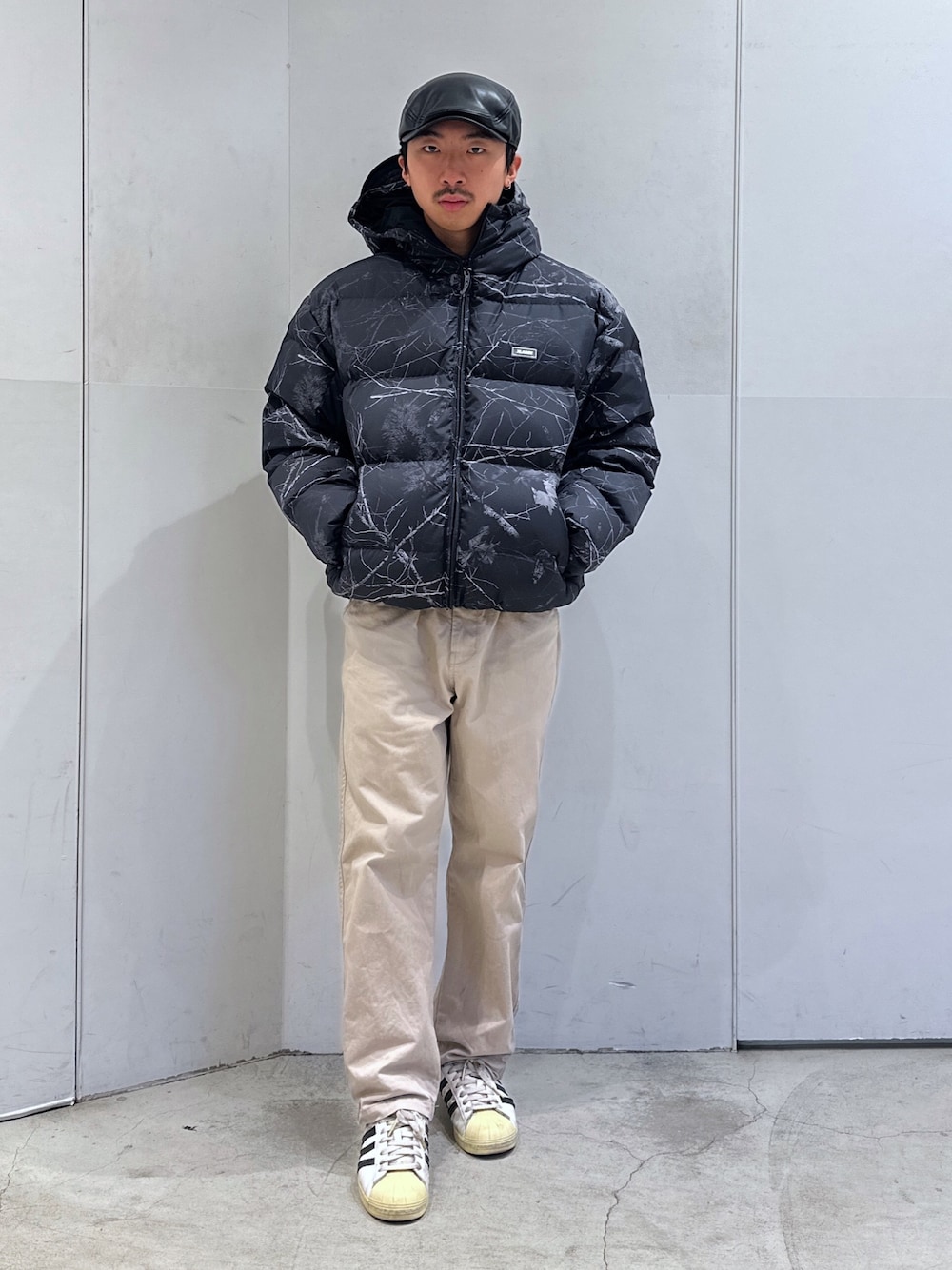 「XLARGEのRIPSTOP HOODED DOWN JACKET（ダウンジャケット/コート、その他）」を使った、下山　大成さん（メンズ・168cm）の冬コーディネートの1枚目の写真