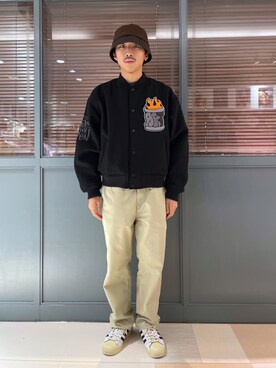 「茶割」｜「アイテム（ジャケット/アウター）」を使った、下山　大成さん（メンズ・168cm）の秋コーディネート