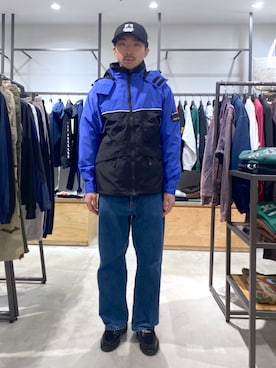 「XLARGE（エクストララージ）のアイテム（ナイロンジャケット）」を使った、下山　大成さん（メンズ・168cm）の冬コーディネート