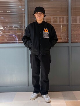 「茶割」｜「アイテム（ジャケット/アウター）」を使った、下山　大成さん（メンズ・168cm）の秋コーディネート