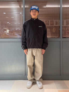 「XLARGE（エクストララージ）のアイテム（ナイロンジャケット）」を使った、下山　大成さん（メンズ・168cm）の秋コーディネート