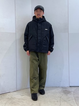 「XLARGE（エクストララージ）のアイテム（ナイロンジャケット）」を使った、下山　大成さん（メンズ・168cm）の秋コーディネート