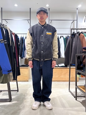 「茶割」｜「アイテム（ジャケット/アウター）」を使った、下山　大成さん（メンズ・168cm）の春コーディネート
