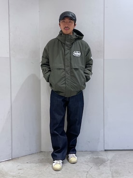 「XLARGE（エクストララージ）のアイテム（ブルゾン）」を使った、下山　大成さん（メンズ・168cm）の冬コーディネート