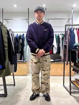 「茶割」｜「アイテム（ジャケット/アウター）」を使った、下山　大成さん（メンズ・168cm）の冬コーディネート