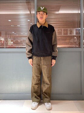「茶割」｜「アイテム（ジャケット/アウター）」を使った、下山　大成さん（メンズ・168cm）の秋コーディネート