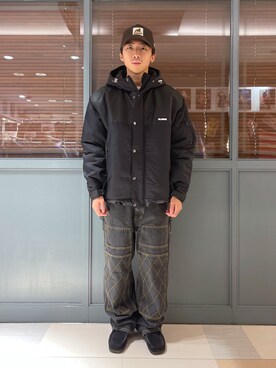 「茶割」｜「アイテム（ジャケット/アウター）」を使った、下山　大成さん（メンズ・168cm）の秋コーディネート