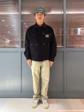 「茶割」｜「アイテム（ジャケット/アウター）」を使った、下山　大成さん（メンズ・168cm）の秋コーディネート