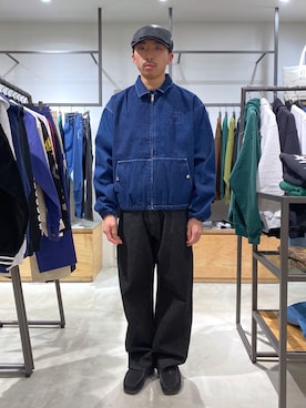 「茶割」｜「アイテム（ジャケット/アウター）」を使った、下山　大成さん（メンズ・168cm）の冬コーディネート