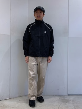 「XLARGE（エクストララージ）のアイテム（ナイロンジャケット）」を使った、下山　大成さん（メンズ・168cm）の秋コーディネート