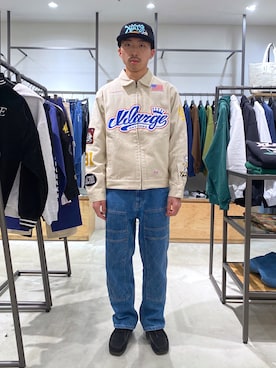 「茶割」｜「アイテム（ジャケット/アウター）」を使った、下山　大成さん（メンズ・168cm）の冬コーディネート