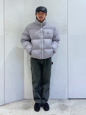 「XLARGE（エクストララージ）のアイテム（ダウンジャケット/コート）」を使った、下山　大成さん（メンズ・168cm）の冬コーディネート