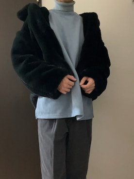 「マイベストコーデ2022」｜「アイテム（ブルゾン）」を使った、光さん（メンズ・180cm）の冬コーディネート