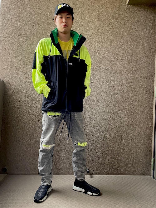 DIESEL ナイロンジャケット カラーブロック 1698553807_500.jpg