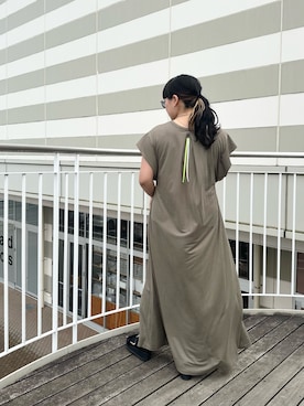 「Q（キュー）のアイテム」を使った、AYANEさん（レディース・155cm）の夏コーディネート