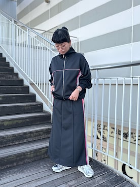 「Q（キュー）のアイテム」を使った、AYANEさん（レディース・154cm）の冬コーディネート