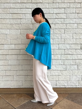 「Q（キュー）のアイテム」を使った、AYANEさん（レディース・154cm）の冬コーディネート