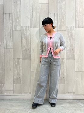「Q（キュー）のアイテム」を使った、AYANEさん（レディース・154cm）の春コーディネート