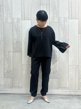 「Q（キュー）のアイテム」を使った、AYANEさん（レディース・154cm）の冬コーディネート