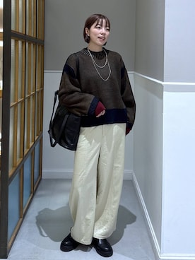 「LEPSIM（レプシィム）のアイテム（サンダル）」を使った、いつきさん（レディース・168cm）の秋コーディネート