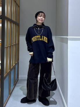 「アイテム（ママ＆ベビー）」を使った、いつきさん（レディース・168cm）の冬コーディネート