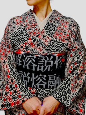 「アイテム（水着/着物・浴衣）」を使った、kiru1107さん（レディース・158cm）の冬コーディネート