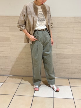 「NOMBRE IMPAIR（ノンブルアンペール）のアイテム」を使った、uchiyama.さん（レディース・165cm）の夏コーディネート