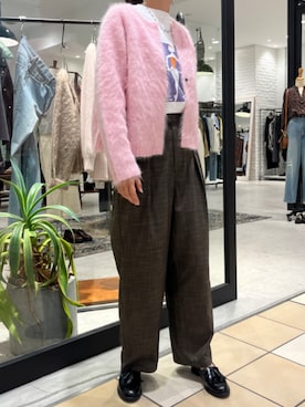 「NOMBRE IMPAIR（ノンブルアンペール）のアイテム（ニット/セーター）」を使った、uchiyama.さん（レディース・165cm）の秋コーディネート