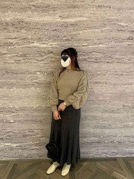 hei( ¨̮ )さん（レディース・158cm）の冬コーディネート