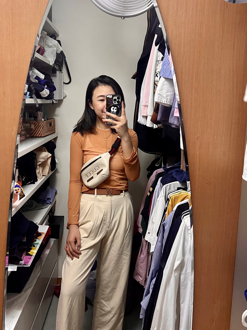 「秋コーデ、秋服準備はじめました、秋カラー」｜「UNIQLOのアイテム（その他パンツ、ベージュ系）」を使った、stepthelook さん（レディース・163cm）の秋コーディネートの1枚目の写真