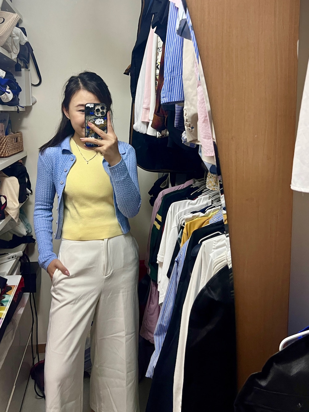 「秋先取りコーデ、オトナ女子、お洒落さんとつながりたい、プチプラコーデ」｜「StepForwardStyleのアイテム（タンクトップ、イエロー系）」を使った、stepthelook さん（レディース・163cm）の秋コーディネートの1枚目の写真