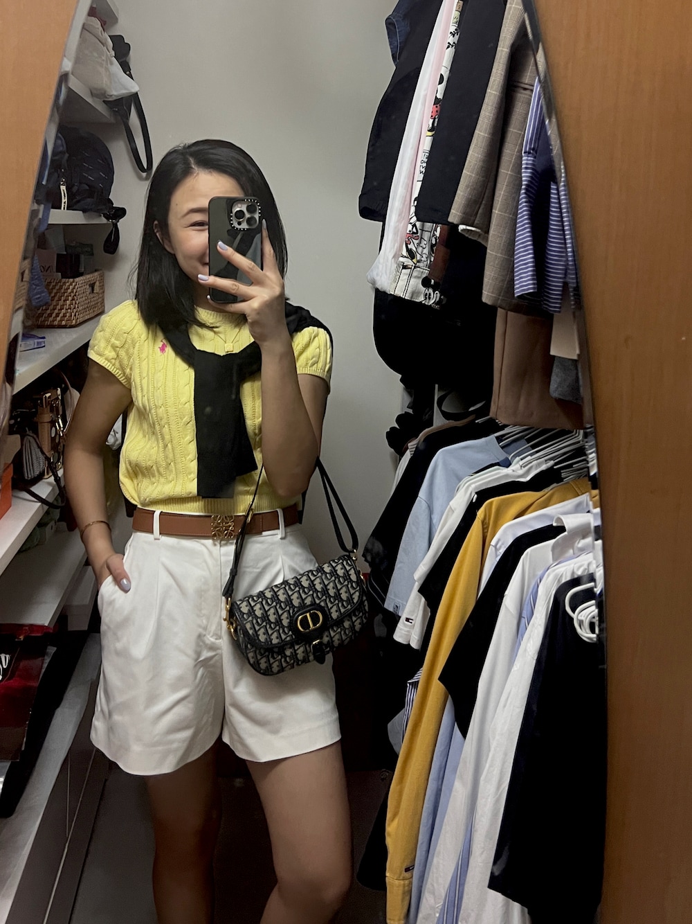 「夏、夏ファッション、大人女子、大人可愛い、今日のコーデ、UNIQLO、いいね、save、フォローお願いします🤑、ootd」｜「COSのアイテム（カーディガン/ボレロ、ブルー系）」を使った、stepthelook さん（レディース・163cm）の夏コーディネートの1枚目の写真