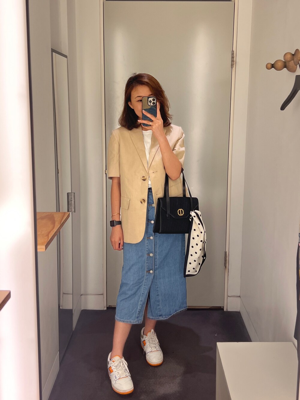 「オトナ女子、夏コーデ、ootd、夏ファッション」｜「COSのアイテム（テーラードジャケット、ベージュ系）」を使った、stepthelook さん（レディース・163cm）の夏コーディネートの1枚目の写真