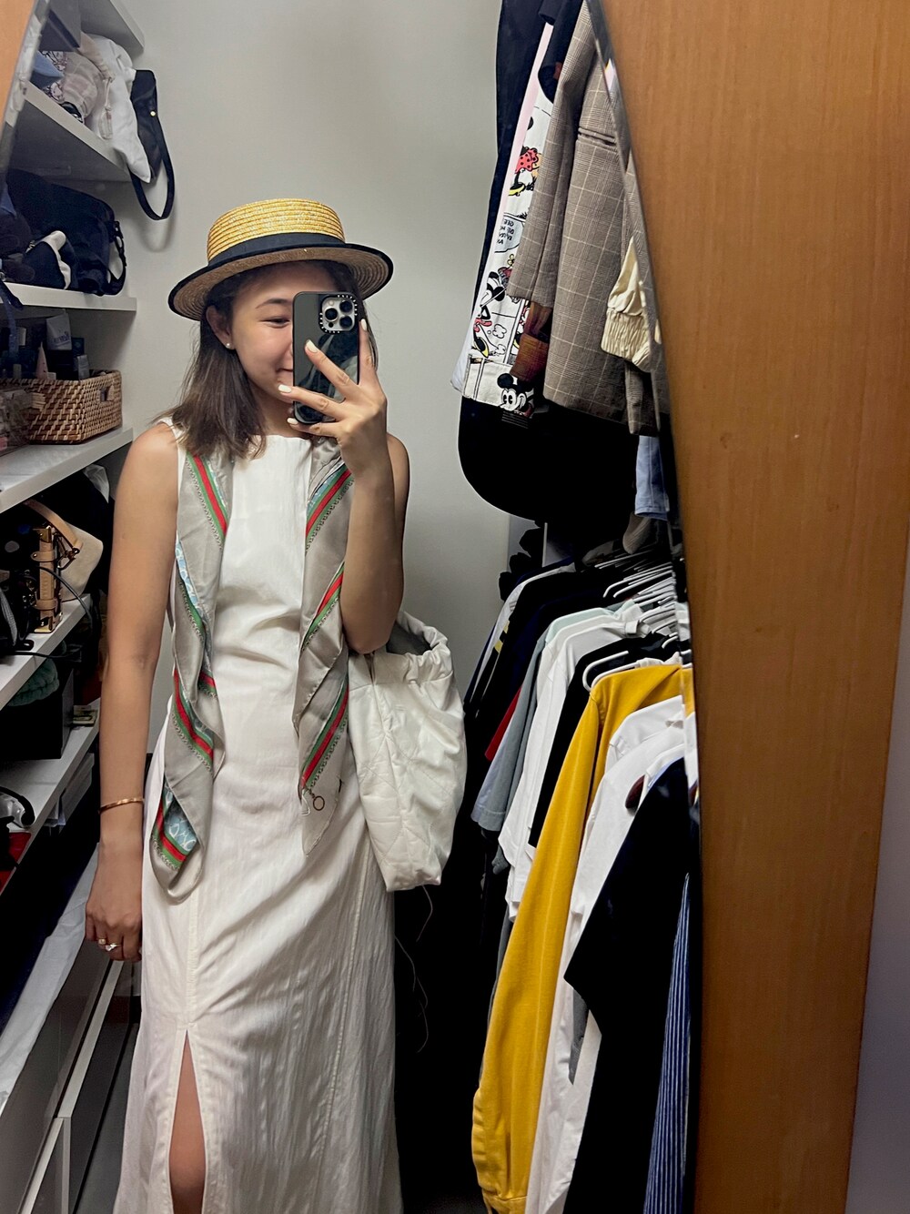「ZARA KIDSのアイテム（ハット、ベージュ系）」を使った、stepthelook さん（レディース・163cm）の夏コーディネートの1枚目の写真
