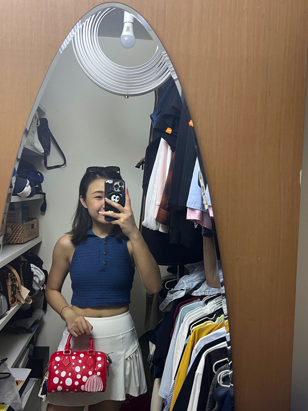 「アツいコーデ全部見せ、休日コーデ、夏コーデ、夏、大人可愛い、ootd、休日スタイル」｜「StepForwardStyleのアイテム（ベスト、ブルー系）」を使った、stepthelook さん（レディース・163cm）の夏コーディネートの1枚目の写真