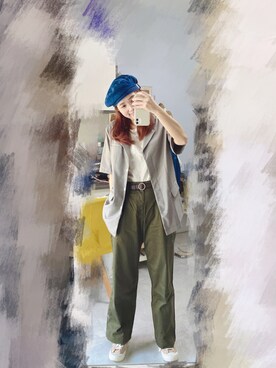 「MEIER.Q（マイヤーキュー）のアイテム（ジャケット/アウター）」を使った、sukileiさん（レディース・160cm）の秋コーディネート