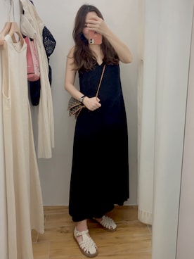 「MEIER.Q（マイヤーキュー）のアイテム（ワンピース/ドレス）」を使った、sukileiさん（レディース・160cm）の夏コーディネート
