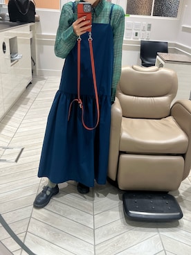 「Simplicite（サンプリシテ）のアイテム（ワンピース/ドレス）」を使った、yana.♡さん（レディース・156cm）の秋コーディネート
