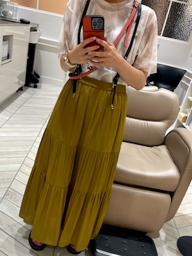 「Three Four Time（ｽﾘｰﾌｫｰﾀｲﾑ）のアイテム」を使った、yana.♡さん（レディース・156cm）の夏コーディネート